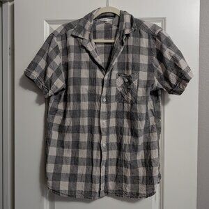 Pair of 3Sixteen short sleeve shirts (checks and floral)